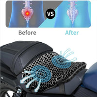 Cojin De Asiento Para Moto Con Soporte Y Comodidad