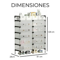 Organizador De Zapatos 6 Niveles Con Puertas
