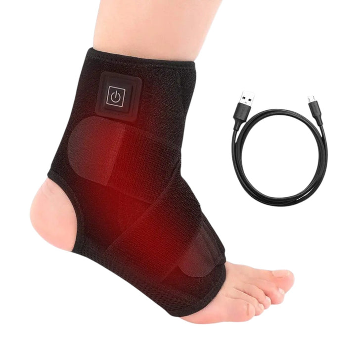 Tobillera Ajustable Con Calor Para Esguinces Y Dolor