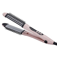 Plancha Cepillo Para Cabello 2 En 1 Control Digital