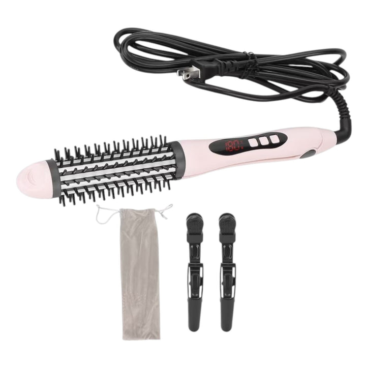 Plancha Cepillo Para Cabello 2 En 1 Control Digital
