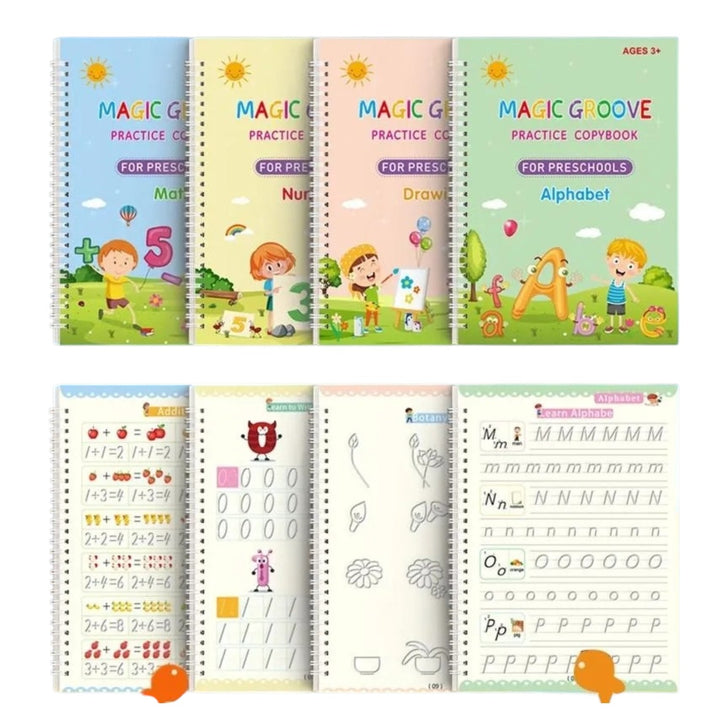 Cuaderno De Trazos Magico Reutilizable Para Ninos