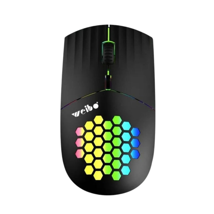 Mouse Inalambrico RGB Ligero Y Ergonomico