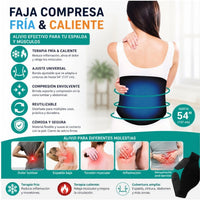Faja Lumbar Frio Calor Reutilizable Para Espalda