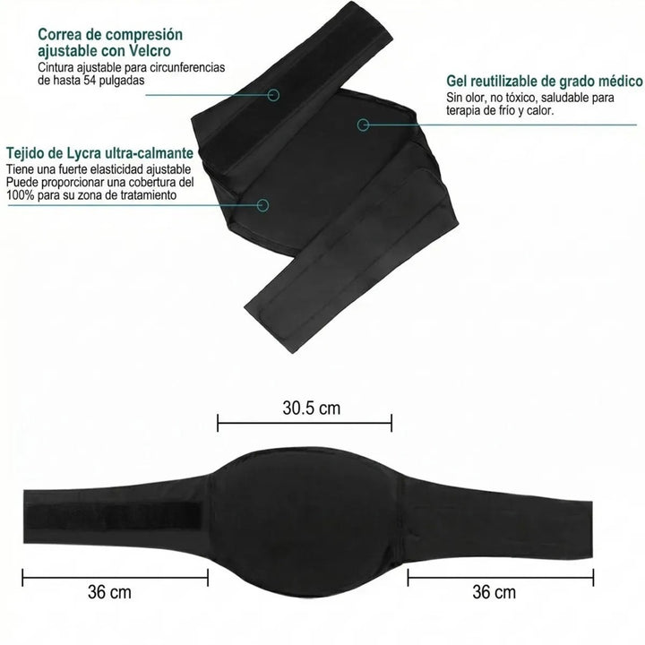 Faja Lumbar Frio Calor Reutilizable Para Espalda