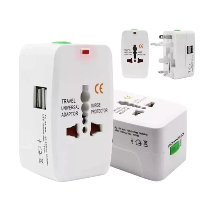 Adaptador Universal De Corriente Para Viajes Multienchufe