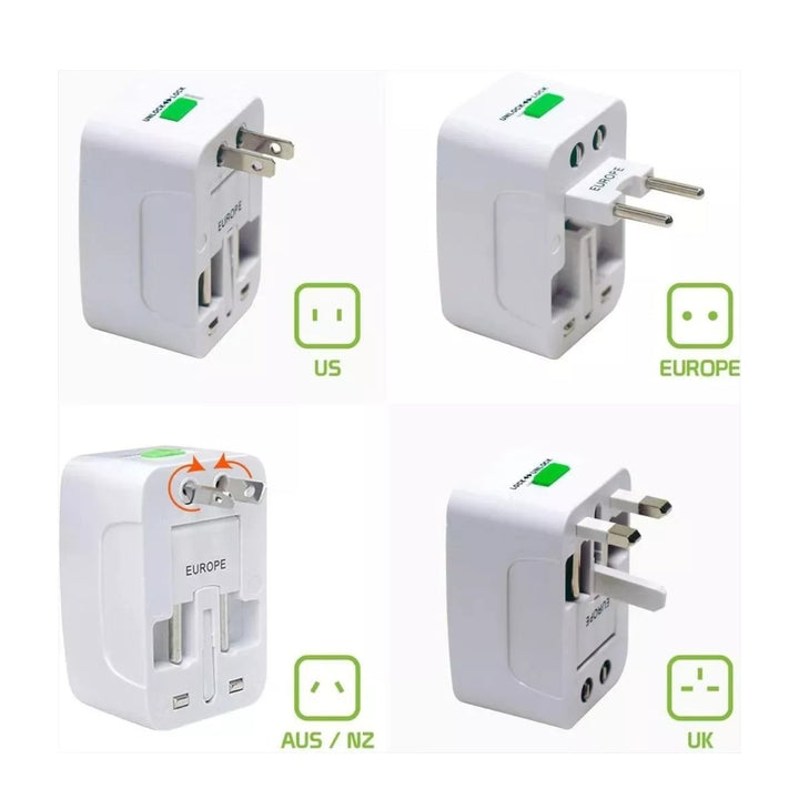 Adaptador Universal De Corriente Para Viajes Multienchufe