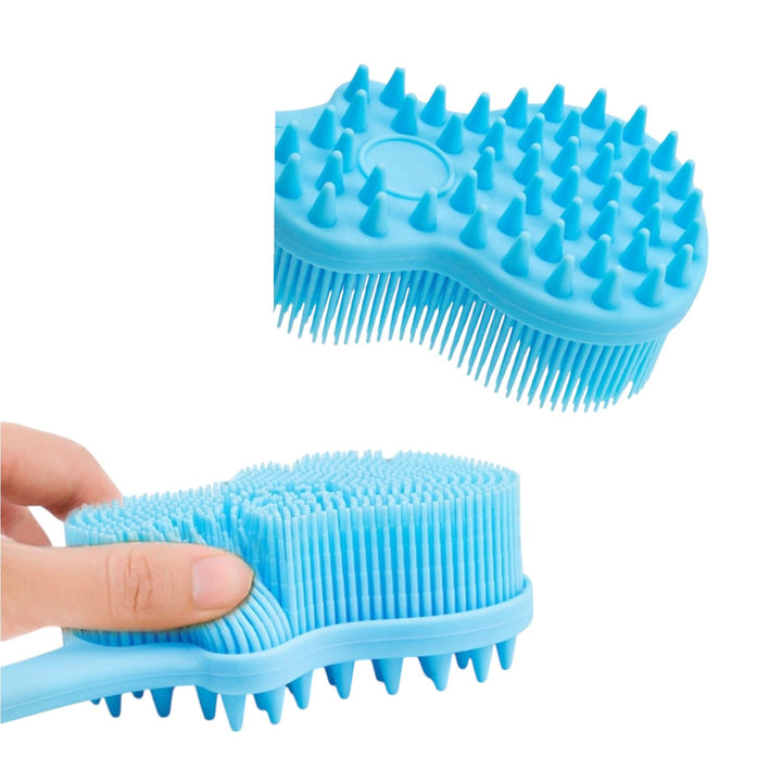 Cepillo Ducha Espalda Silicona Suave Para Masaje Y Limpieza
