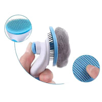 Cepillo Removedor De Pelo Para Gatos Con Boton Autolimpiante