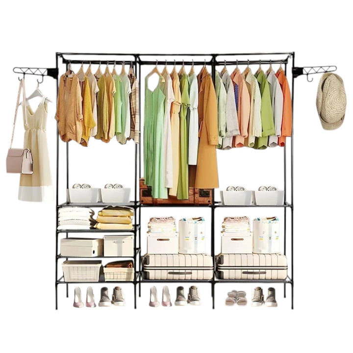 Closet Portatil Multifuncional Con Estantes Amplios
