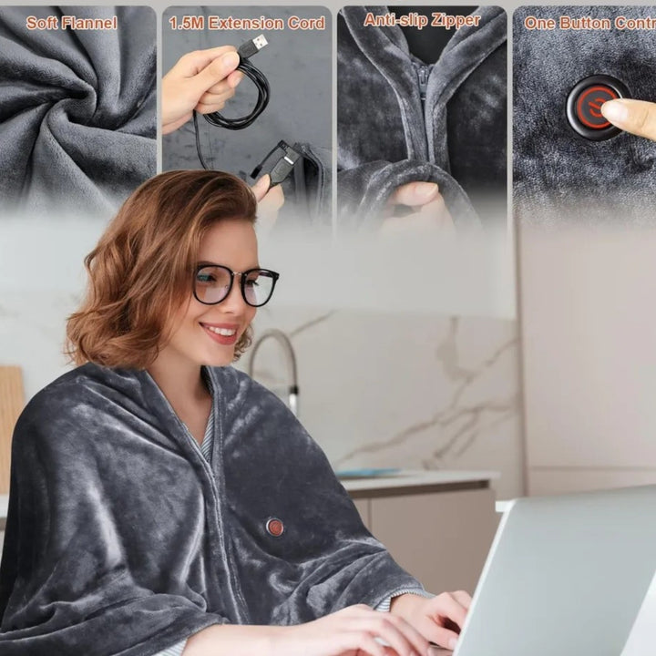 Cobija Termica Usb Para Frio Con Control De Temperatura