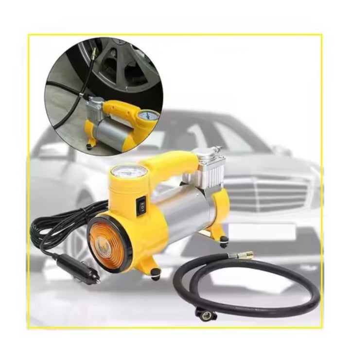Compresor De Aire Portatil Para Carro Con Luz Led Integrada