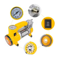 Compresor De Aire Portatil Para Carro Con Luz Led Integrada