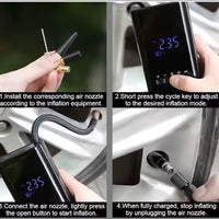Compresor Inalambrico Portatil Para Hogar y Carro Multiusos