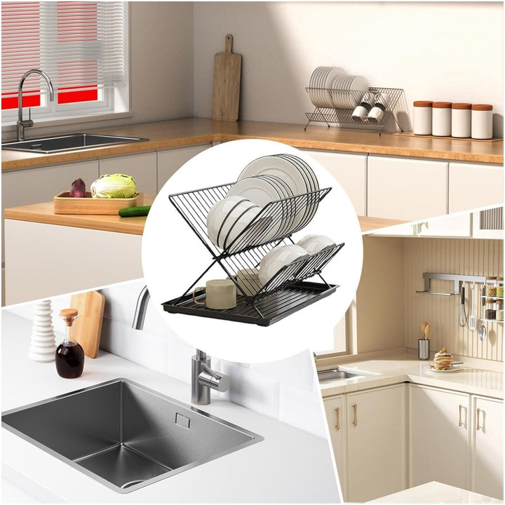 Escurridor De Platos Plegable Evita El Caos En La Cocina