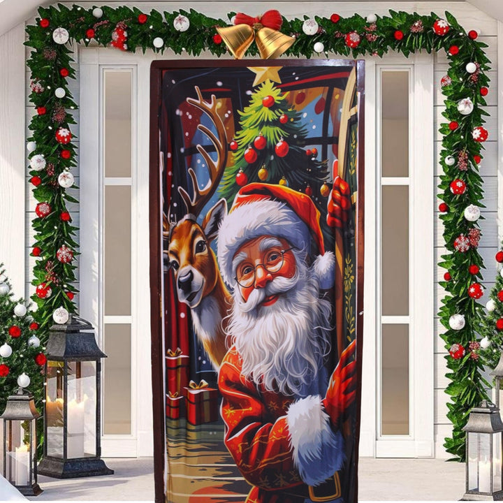 Forro Navideño Para Puerta Con Diseno