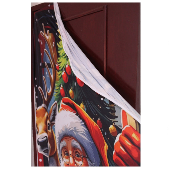 Forro Navideño Para Puerta Con Diseno