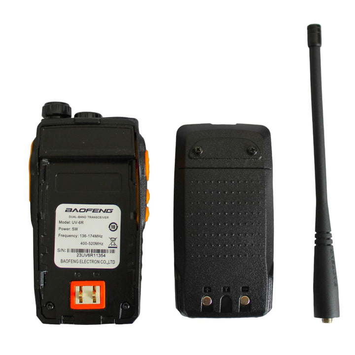 Walkie Talkie Duradero con Radio FM y Batería