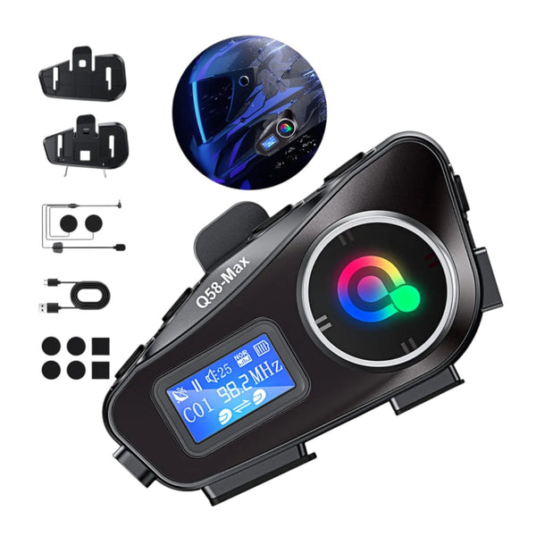 Intercomunicador Bluetooth Para Casco Moto Con Microfono