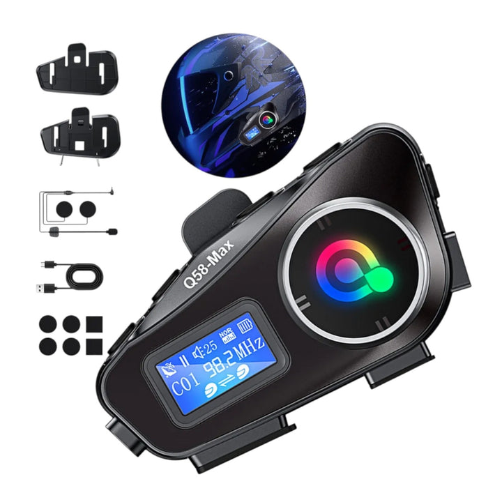 Intercomunicador Bluetooth Para Casco Moto Con Microfono