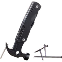 Martillo Multiusos Plegable Con Navaja Destornillador Y Mas