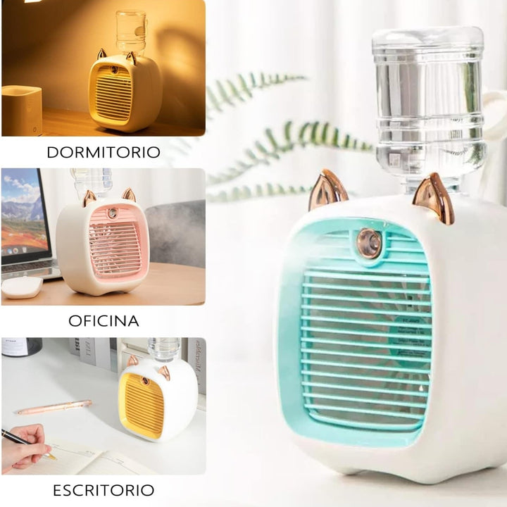 Mini Ventilador Portatil Con Difusor Para Escritorio