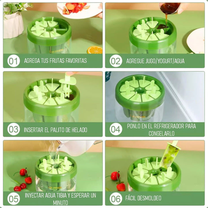 Molde Para Hacer Helados Caseros Facil y Rapido