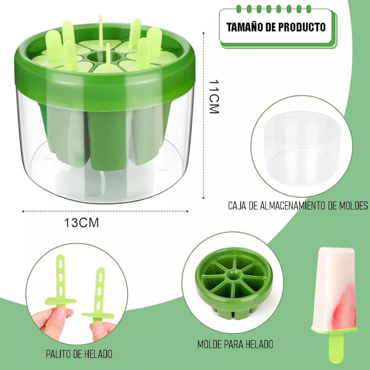 Molde Para Hacer Helados Caseros Facil y Rapido