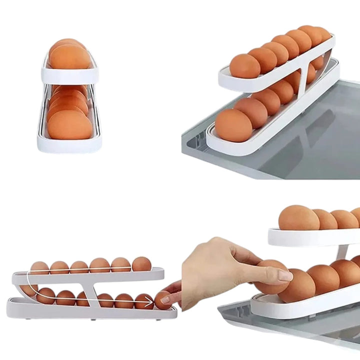 Organizador De Huevos De Cocina Con Diseño Practico