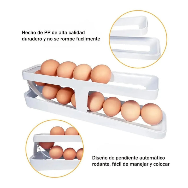 Organizador De Huevos De Cocina Con Diseño Practico