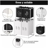 Cesta Organizadora Para Lavadora Separa La Ropa Facilmente