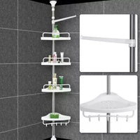 Organizador De Baño Esquinero Ajustable Con Bandejas