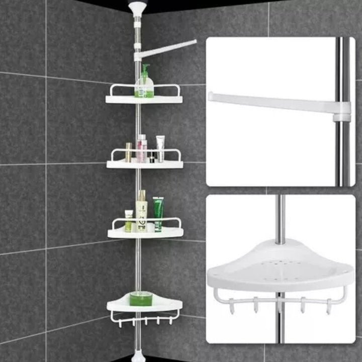 Organizador De Baño Esquinero Ajustable Con Bandejas