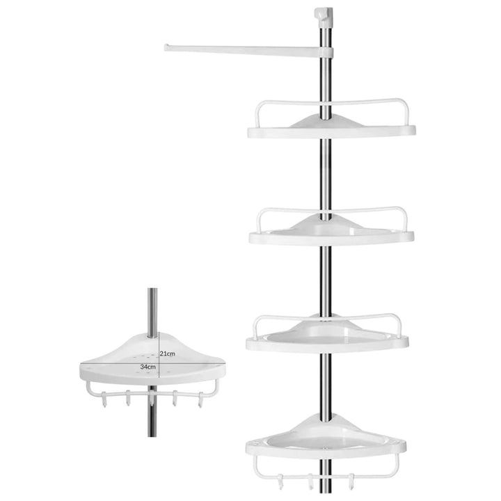 Organizador De Baño Esquinero Ajustable Con Bandejas