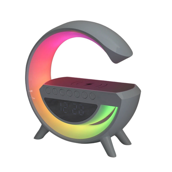 Reloj Speaker Inalambrico LED Musica Y Hora
