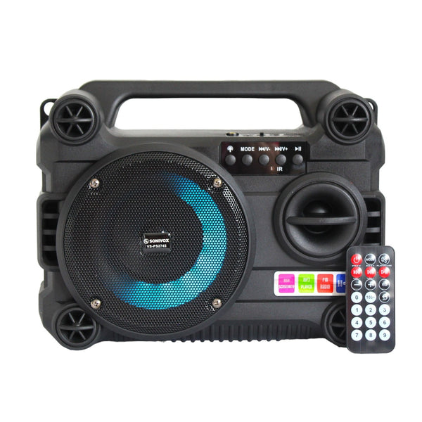 Altavoz Portatil Con Luces Disco Y FM