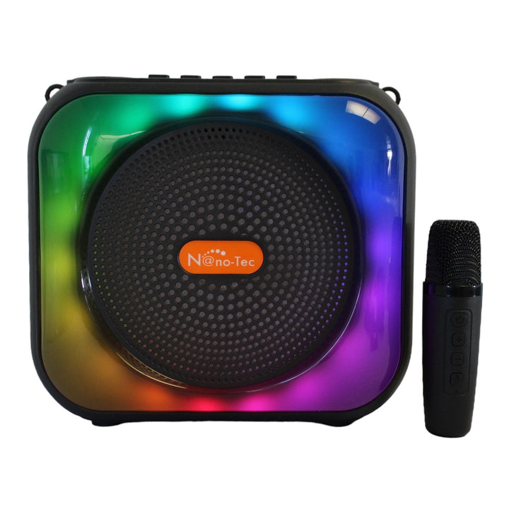Parlante Portátil Recargable con Micrófono y Radio FM