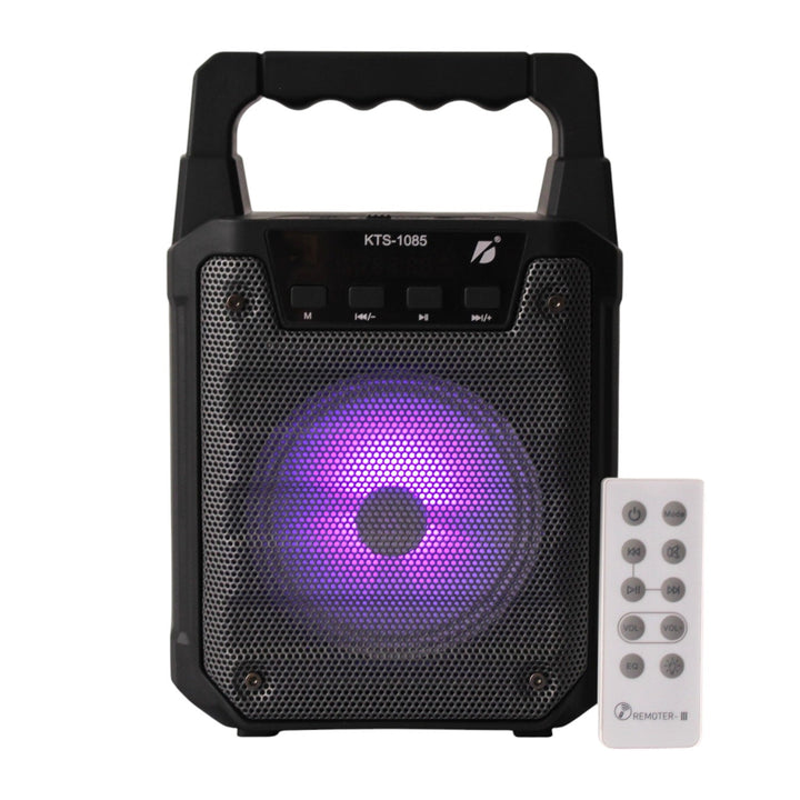 Parlante Portatil 1085 Con Luz Led Y Control
