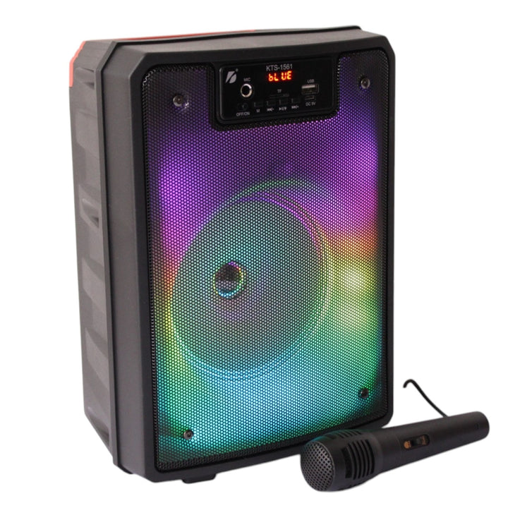 Parlante Portatil Con Microfono Para Karaoke En Casa