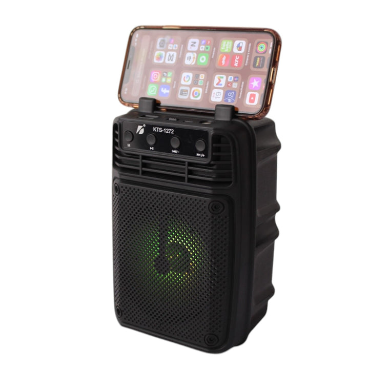 Parlante Portatil Con Luces Y Soporte Para Celular