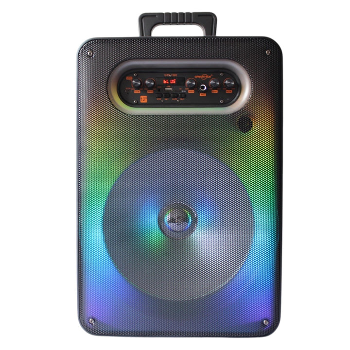 Parlante Portatil Con Luces Bluetooth Usb Y Karaoke