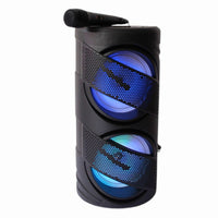 Parlante Bluetooth Portatil Con Microfono Y Luces
