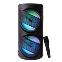 Parlante Bluetooth Portatil Con Microfono Y Luces
