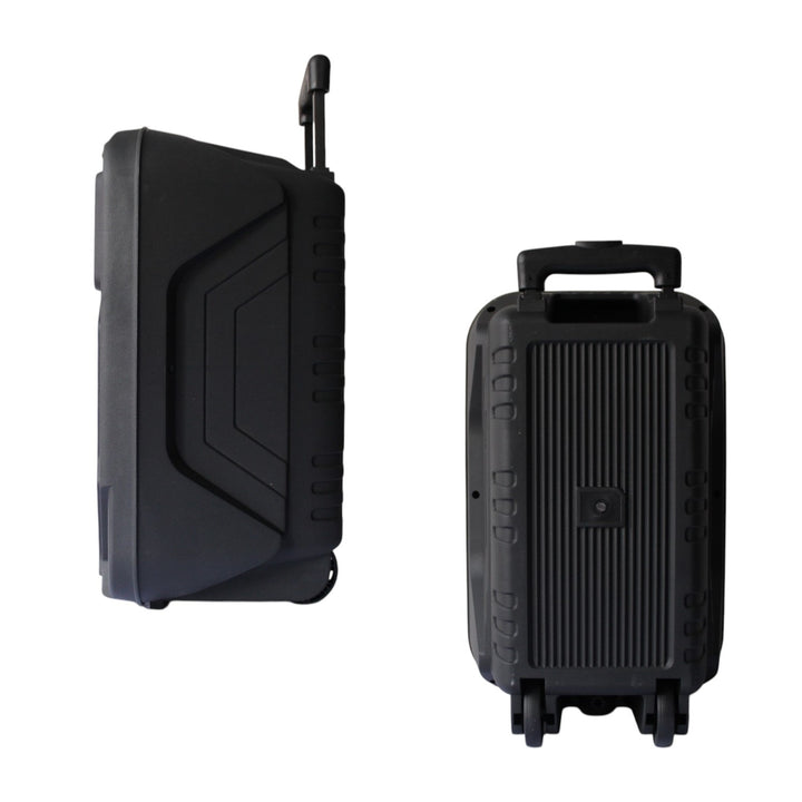 Parlante Karaoke Con Ruedas Luces Led Y Control Remoto