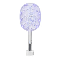 Raqueta Electrica Contra Insectos Recargable Con Luz Led
