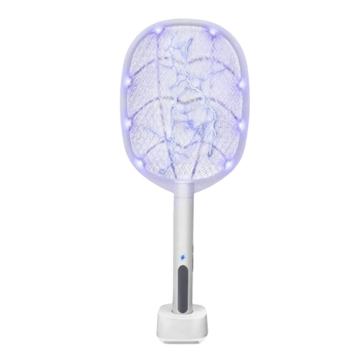 Raqueta Electrica Contra Insectos Recargable Con Luz Led