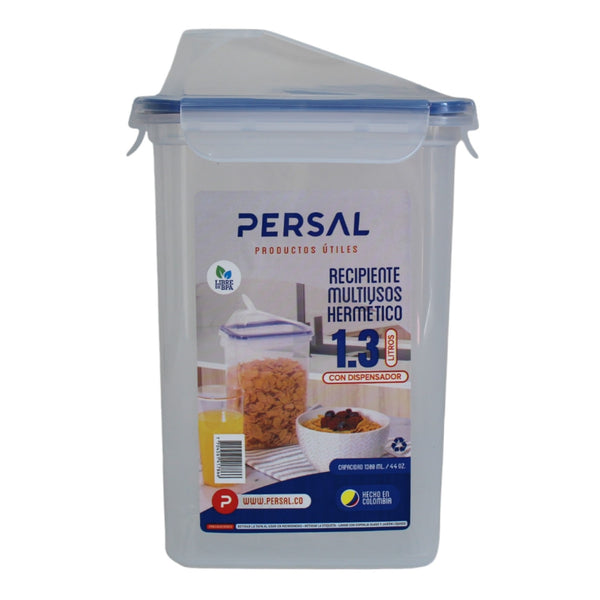 Recipiente Hermético 1.3L Con Dispensador