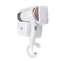 Secador De Pared Con USB Evita Desorden Y Ahorra Espacio