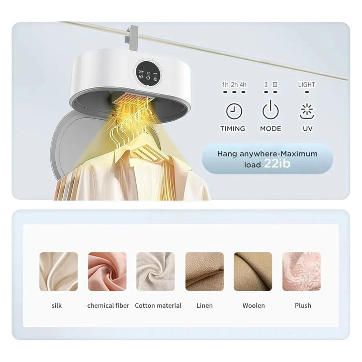 Secador De gancho De Ropa Con Luz Uv