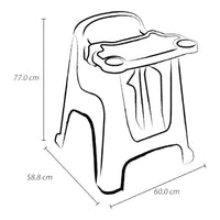 Silla de Comer Segura para Bebés